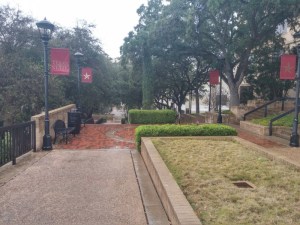 centennial and Old Main walkway. Photo by Christopher Cabello