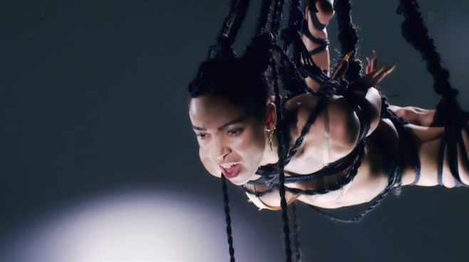 FKA Twigs in music video for Pendulum