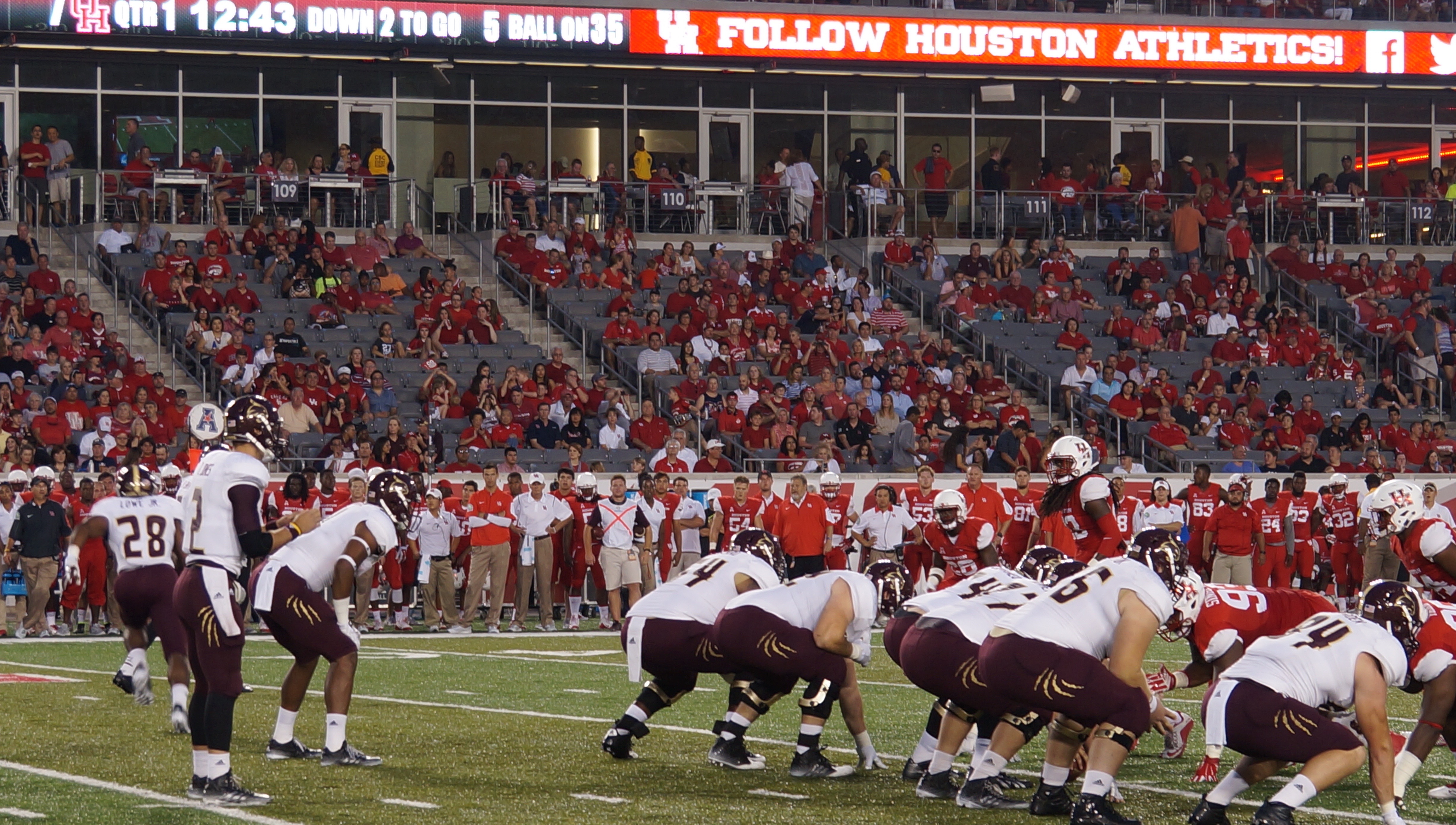 Saturday's game will be the first time in three years that UH will play at Bobcat Stadium. Photo by Kiersten Ehr.
