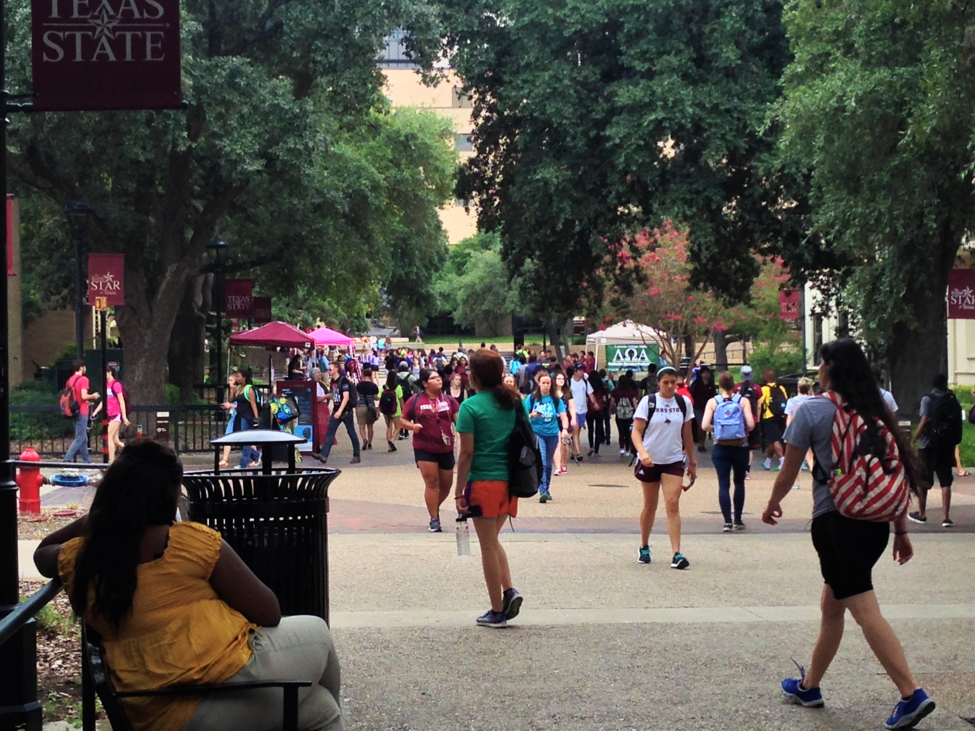 The Quad is where most student organizations look for new members. Photo by Cain Hernandez.