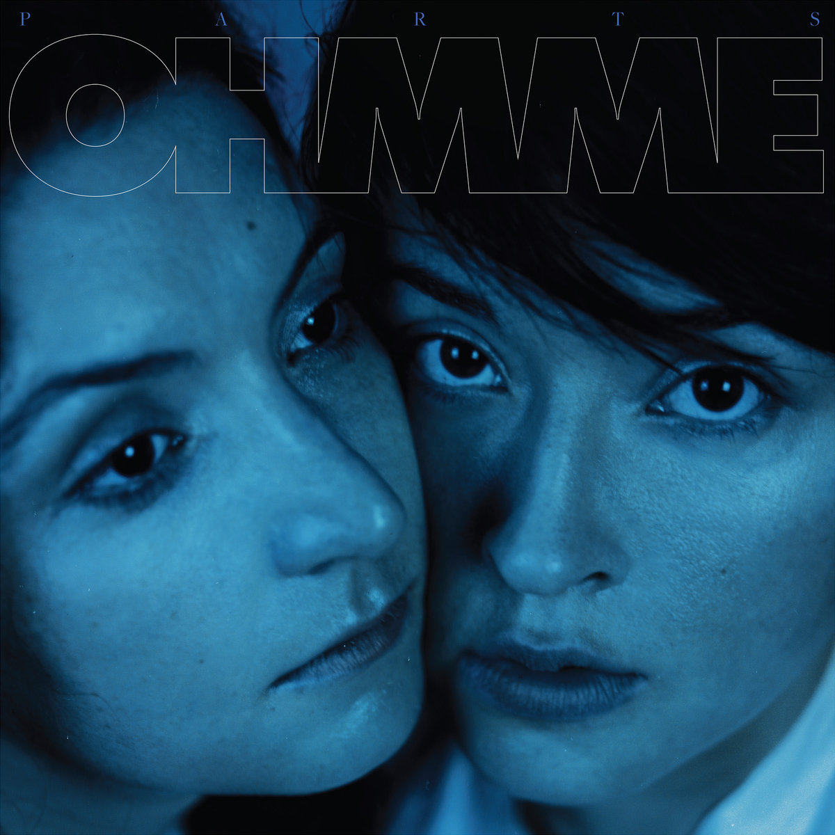 Sima Cunningham and Macie Stewart on the cover of their debut full-length album Parts