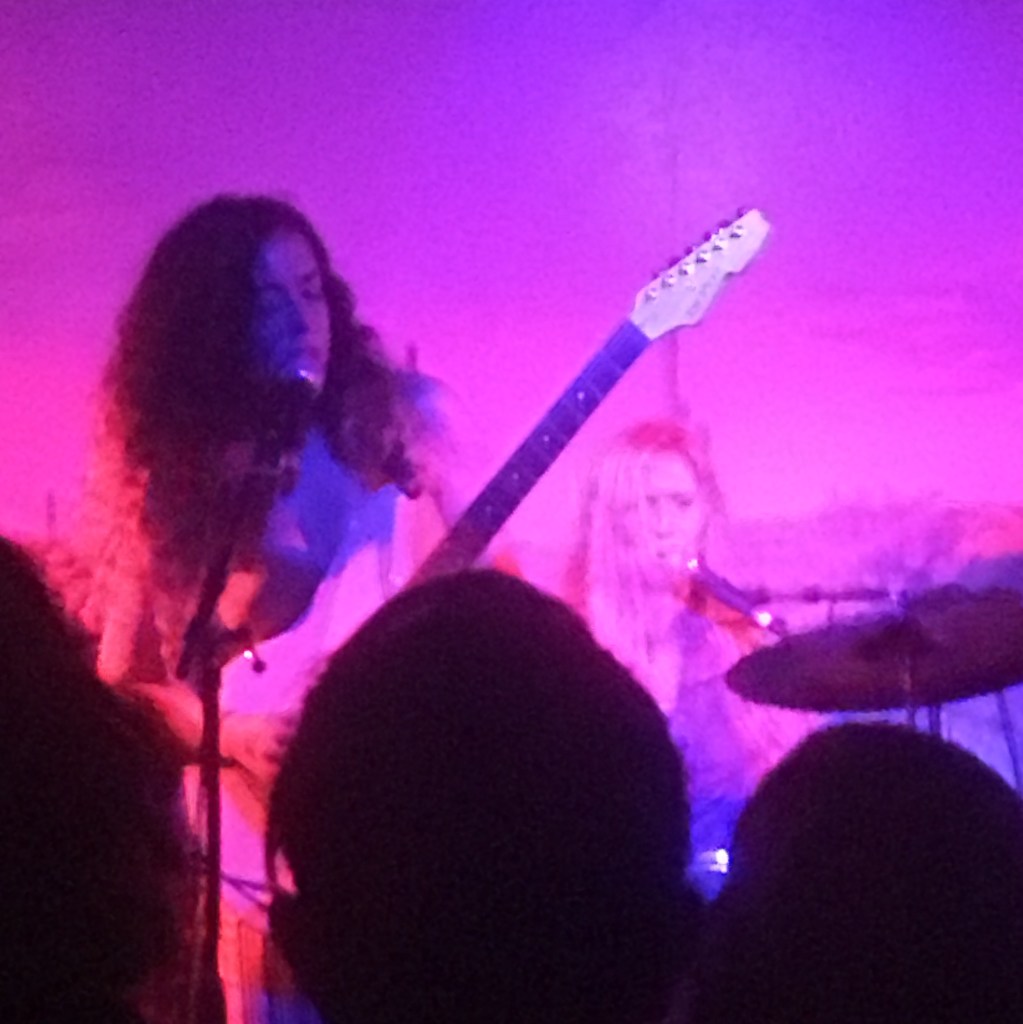 Pearl Earl singing with drummer