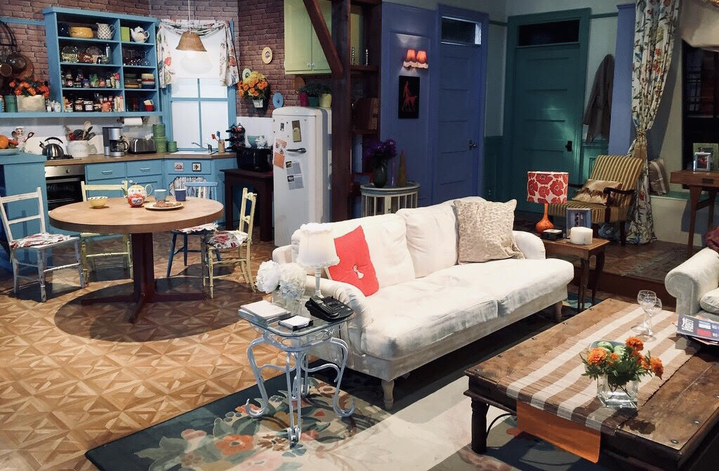 Monica Gellar’s apartment (kitchen and living room) from the tv show Friends.