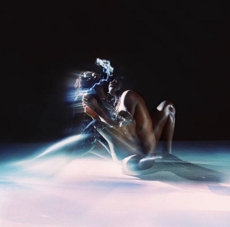 Image includes Yves Tumor’s album cover of Heaven To A Tortured Mind