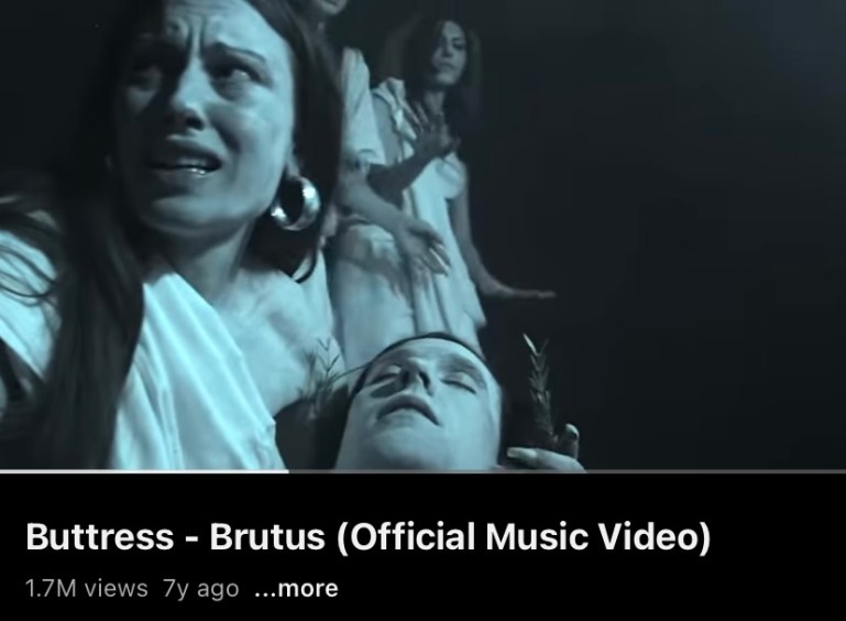 Screenshot of Brutus music video by Buttress