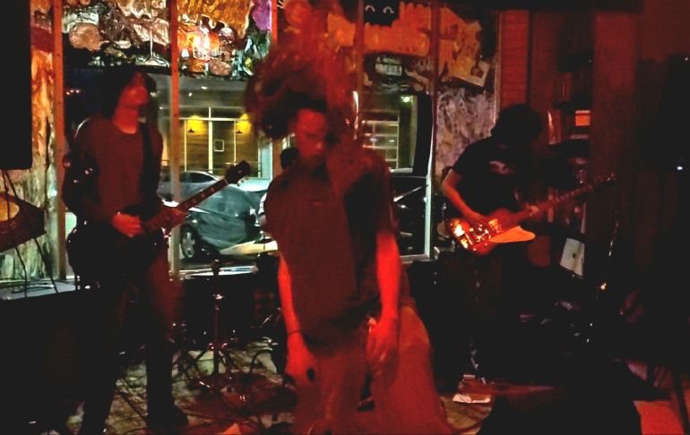 Hardcore punk band, Mallories performs at Alchemy Records on Feb 23, 2024. 