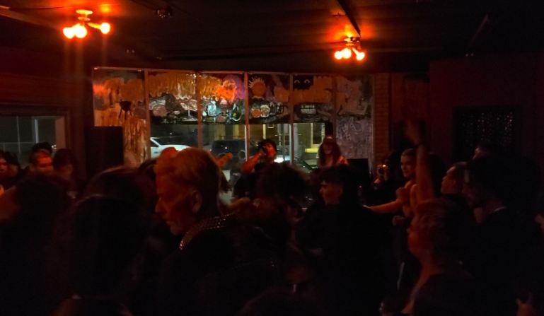 Mental Warfare performs for the mosh pit at Alchemy Records on Feb. 23, 2024. 