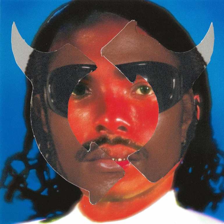Cover of Steve looking straight at the camera with his logo along a blue backdrop