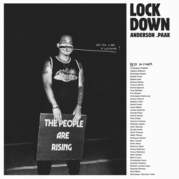 This image contains the cover art of Lockdown by Anderson .Paak.