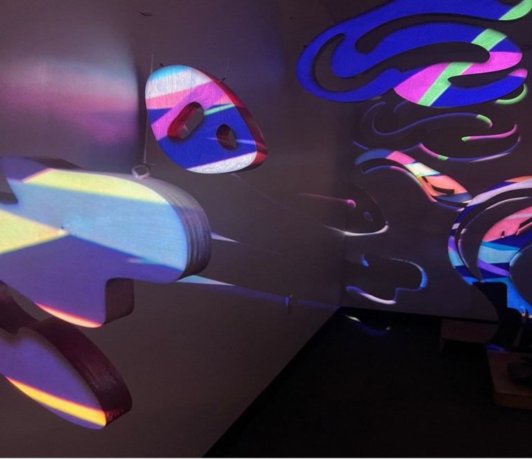 Indoor installation of “Alignmentality” at MotherShip Studios. Available for daytime viewing April 5th – April 7th. Permission to use by Alicia Philley