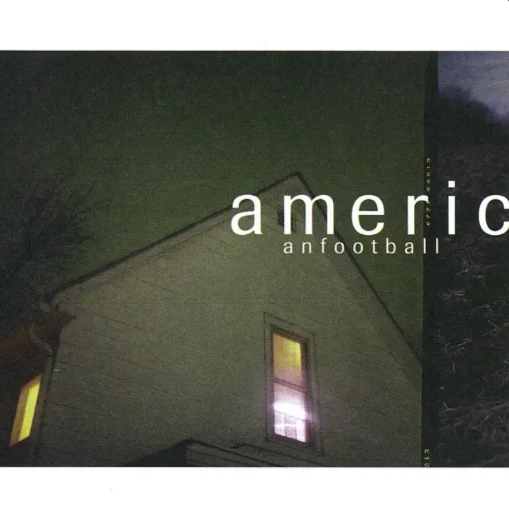 A faded color of a house with a mainly yellow coloring and a shining light in the inside of the house 