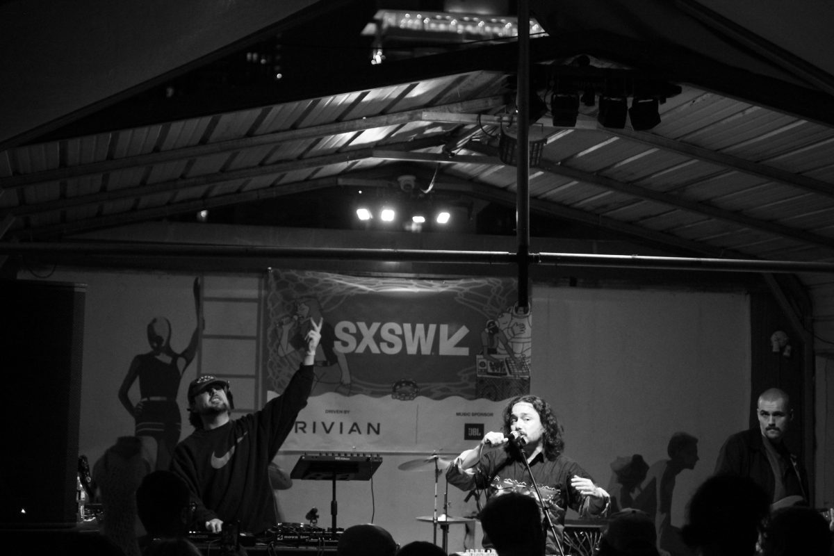 The band YARD playing music on stage