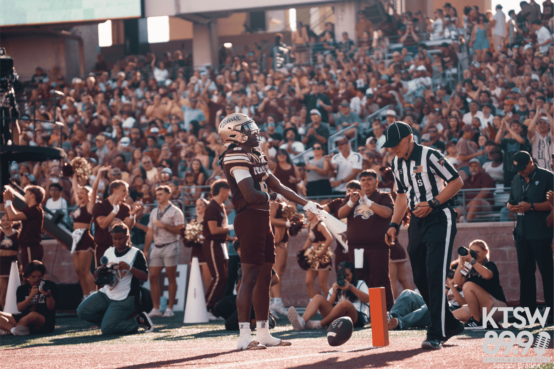 Davien Jackson after his Touchdown