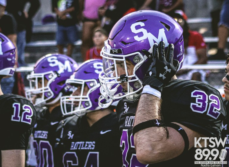 San Marcos on the sideline against Pieper